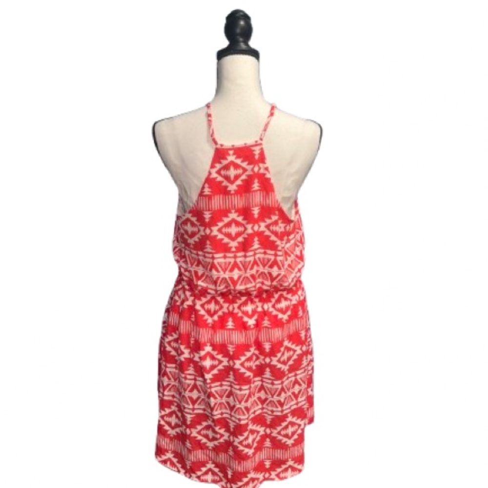 Everly- red and white dress - Picture 2 of 3